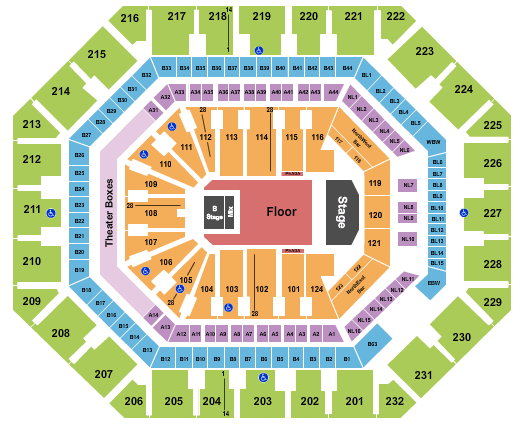 Footprint Center Tyler, The Creator Seating Chart